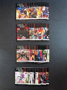 2016 Upper Deck Marvel Annual - Civil War II - Complete 40 Card Set - Picture 1 of 9