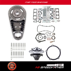 Full Gasket Bolts Set Timing Chain Kit Water Pump For Oldsmobile Silhouette 3.4L - Picture 1 of 1