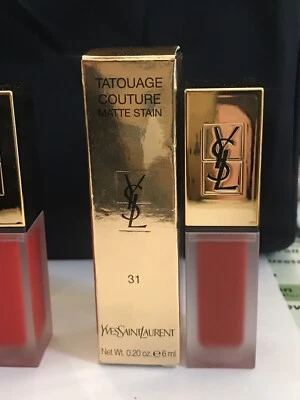 AUTHENTIC YSL & LANCOME LIPSTICK  (2)  PICK YOUR SHADES IN MESSAGES - image 1 of 4