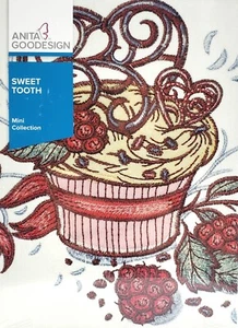 Anita Goodesign Sweet Tooth Embroidery Machine Design CD NEW - Picture 1 of 2