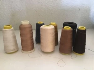 8 Overlocking  Sewing Machine Polyester Thread Cones - Picture 1 of 1