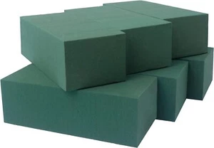Pack of 6 Dry and Wet Floral Foam Blocks for Fresh and Artificial Flowers, Each - Picture 1 of 6