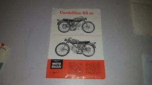 VECCHIO FOGLIETTO PUBBLICITARIO MOTO GUZZI CARDELLINO 83 CC - Foto 1 di 2