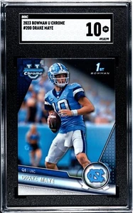 2023_Bowman University Chrome 200 Drake Maye SGC-Grade-10 - Picture 1 of 1