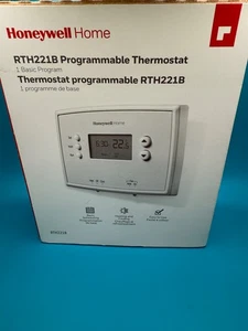 Termostato Programable Honeywell Home RTH221B, Grande, Blanco - Imagen 1 de 6