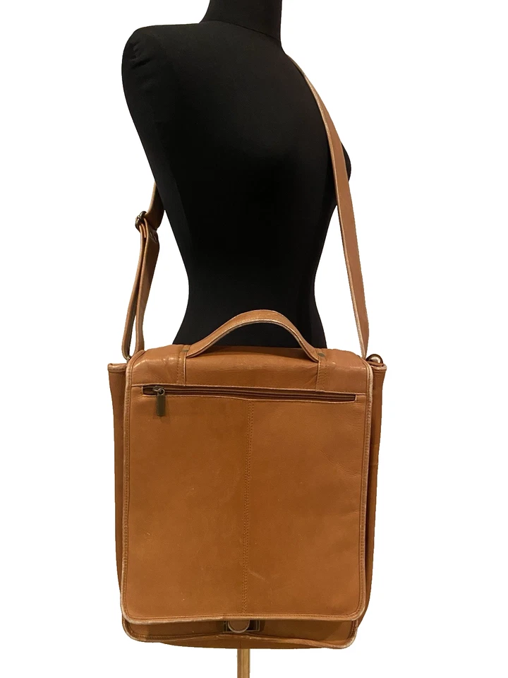 Wilson Leather Messanger Lap Top Bag 12 X 14 - Image 1 of 4