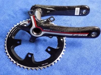 FSA K-FORCE LIGHT CARBON COMPACT KURBELARME MIT 110BCD 50T RING 172,5MM MEGAEXO - Bild 1 von 4