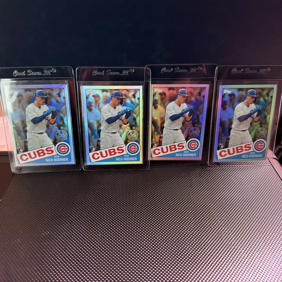 2020 Topps Chrome #85TC-12 Nico Hoerner 1985 Topps Baseball Chicago Cubs x 4 - Image 1 of 4