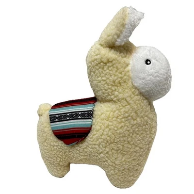 Zippy Paws Plush Squeaker White Llama Dog Play Toy Clean 9 x 8" - Image 1 of 4