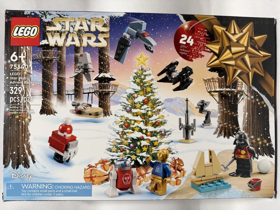 LEGO 75340 Star Wars Advent Calendar NISB Luke Skywalker C-3PO R2-D2 Darth Vader - Image 1 of 2