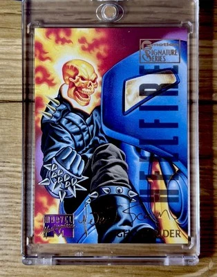 1995 Marvel Masterpieces Emotion Signature Fleer #39 Ghost Rider - MINT CARD! - Image 1 of 2