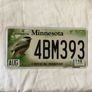 Minnesota Chickadee Critical Habitat Wildlife Specialty Nummernschild 4BM393 #2 - Bild 1 von 2