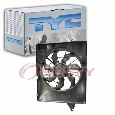 Conjunto de ventilador condensador y radiador doble TYC para Hyundai Santa Fe zp 2013-2018 Foto 1 de 4