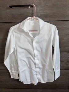 Kids Size 14 White Calvin Klein Dress Shirt - Picture 1 of 3