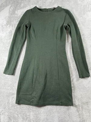ZARA Hunter Green  Womens Dress Small  Minimalist Dark Academia Preppy Classic - Image 1 of 4
