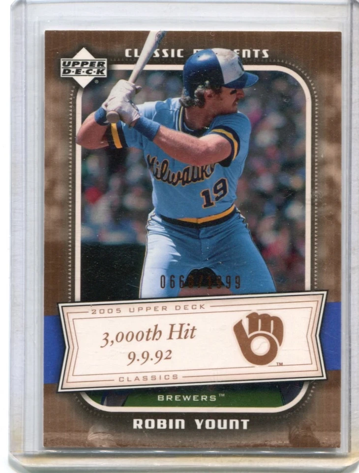 2005 Upper Deck Classic - ROBIN YOUNT - Classic Moments - BREWERS  #d 666/1999 - Image 1 of 1