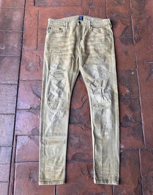 Мужские джинсы Prps Japanese Windsor Slim Fit 36 искусственно состаренная краска эластичная джинсовая ткань - Изображение 1 из 4