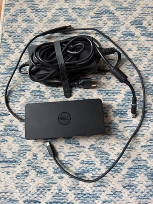 Genuine Dell D6000 Dual Display USB-C Universal Docking Station w/130W Adapter - Image 1 of 3