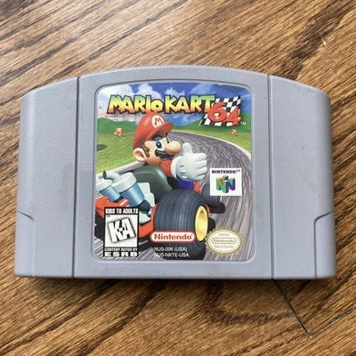 Mario Kart 64 (Nintendo 64, 1997) solo carrello originale N64 TESTATO - Immagine 1 di 3