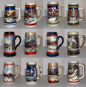 Varie tazze da bere Budweiser Anheuser-Busch Steins in ceramica tedesca - Foto 1 di 121