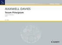 Tecum Principium Peter Maxwell Davies Book [Softcover] Marimba and Flute Schott - Image 1 of 3