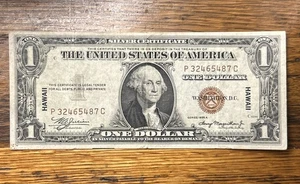 1935-A $1 U.S. Hawaii Silver Certificate 🇺🇸 - Picture 1 of 9