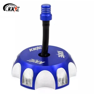 KKE ATV Fuel Tank Gas Cap Fit Yamaha YZ125 YZ250 Raptor 250 Warrior Blaster Blue - Picture 1 of 12