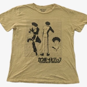 Cowboy Bebop Sunrise Anime Yellow Graphic Japanese Fan T-Shirt Sz Large - Picture 1 of 7