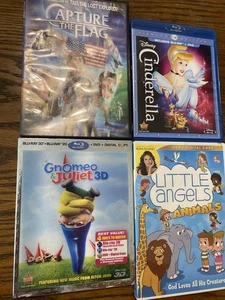 Animation Dvd & Blu Ray Lot Cinderella Gnomeo & Juliet Capture The Flag Rare Oop - Picture 1 of 14