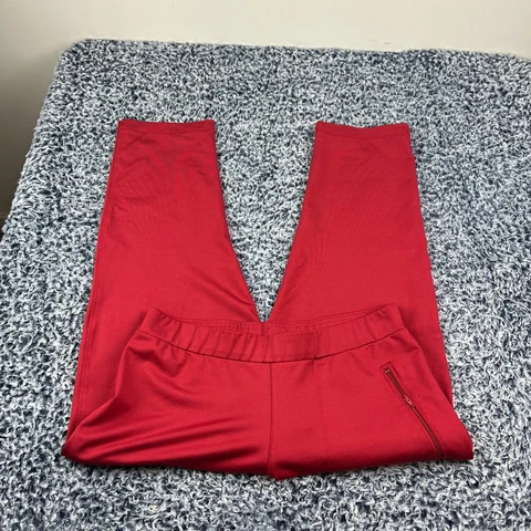 Nike Indiana Hoosiers Cropped Track Pants Womens Medium Red Stretch Athleisure Cover
