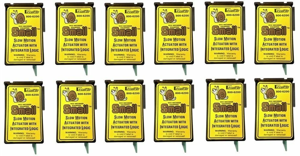 Circuitron 6212 ~ New 2024 ~ Smail Switch Machine DCC Decoder Equipped ~ 12 Pcs - Image 1 of 1