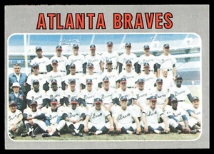 Tarjeta del equipo 1970 Topps #472 Atlanta Braves Hank Aaron etc. EX-EXMINT - Imagen 1 de 2