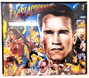 Vintage Last Action Hero flipper traslite backbox testa di vetro Markus Rothkranz - Foto 1 di 12