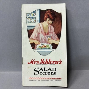 Mrs. Schlorers Salad Secrets Mini Cookbook ephemera - Picture 1 of 2