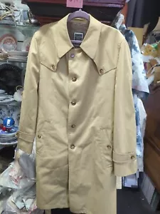 Vintage Mcm 1960s Mens Christian Dior Monsieur Trench Coat Sz 42 Rare - Picture 1 of 12