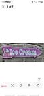 Ice Cream Directional Metal Arrow Sign 17 X 5  Soft Serve Pink Fun Wall Decor