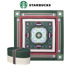 LTD STARBUCKS DANCHEONG PATTERN LUNCH BOX BENTO SIDE DISH CLOTH COLLAB KOREA MD - Picture 1 of 8