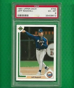 1991 Upper Deck Jeff Bagwell Houston Astros #755  ⭐️💥🎯 PSA Graded 6 - Picture 1 of 2