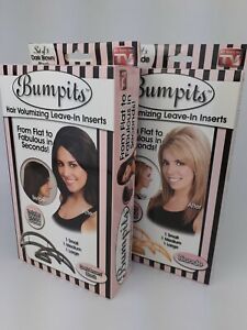 Bumpits Hair Volumizing Inserts - TWO PACK BUNDLE - One Blonde & One Dark Brown 