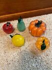 Lenox Art Glass Fruit Figurines/Paperweight