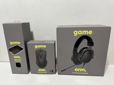Gaming Mouse + LED Mouse Pad + Gaming Headset (lot of 3 pieces) - Image 1 of 4