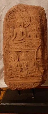 Temple Wall Fragment Thailand Buddha & Gods (Reproduction) - Image 1 of 3