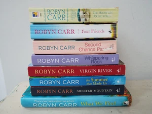 Lot 8 Robyn Carr Books Mostly Virgin River Series - Imagen 1 de 4