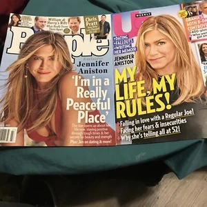 JENNIFER ANISTON PEOPLE JULY 5, 2021 & Us Weekly August 23, 2021 - Picture 1 of 3