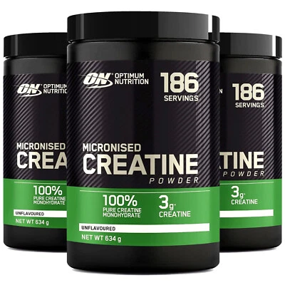 OPTIMUM ON Creatine Powder 100% PURE - 634g - 186 SERVINGS - TOP Muscle growth - Image 1 of 4