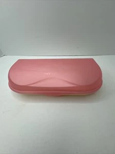 VTG BARBIE Tupperware Pencil Case Compartment Storage Case with Stickers New - Picture 1 of 11