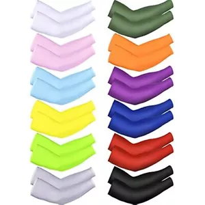 Arm Sleeves for Men Women UV Sun Protection Arms Sleeves Cooling Baseball Sleeve - Picture 1 of 27