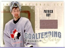 2006-07 ITG International Ice Goaltending Glory Gold #GG21 Patrick Roy JERSEY/10