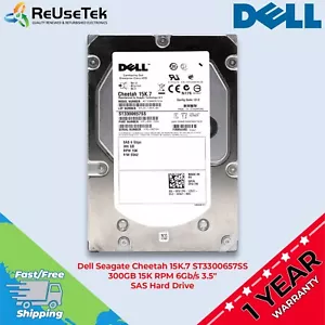 Dell Seagate Cheetah 15K.7 ST3300657SS 300GB 15K RPM 6Gb/s 3.5" SAS Hard Drive - Afbeelding 1 van 16