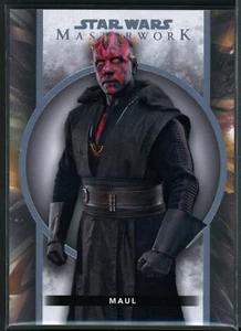 2022 Topps Star Wars Masterwork Base 91 Maul - Imagen 1 de 2